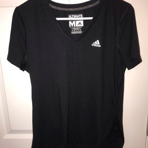 Adidas Black V-neck Shirt